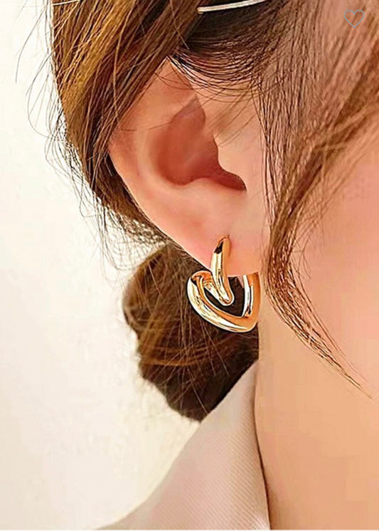 Heart Design Earring